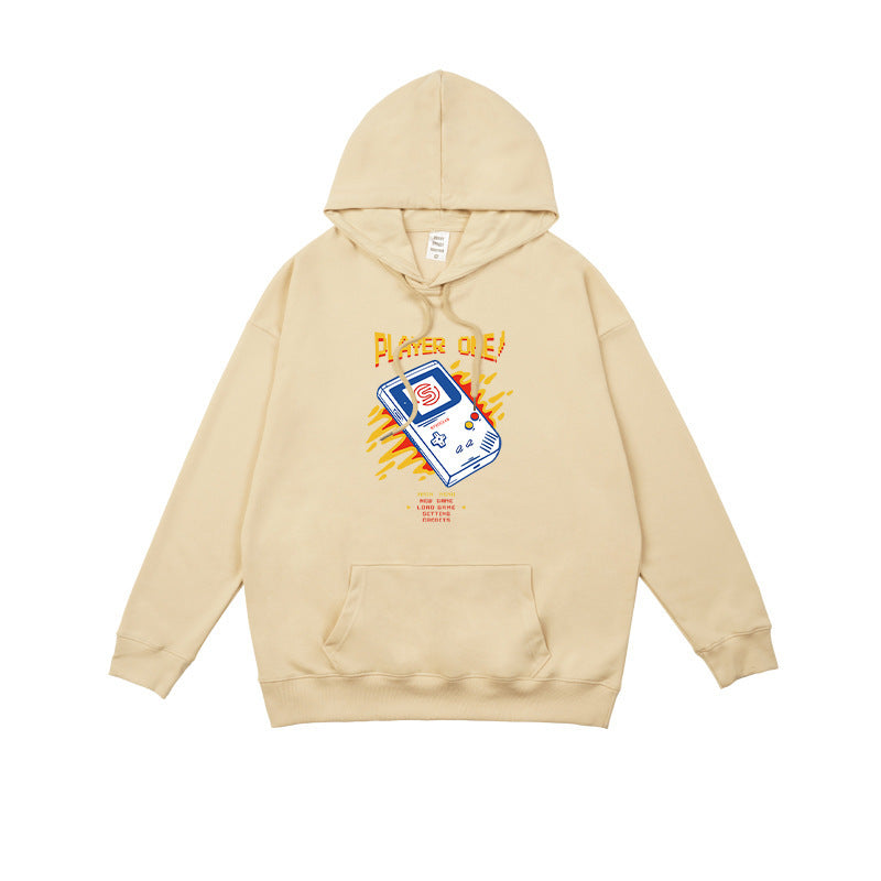 American Vintage Street Tide Pixel Print Sweater Men